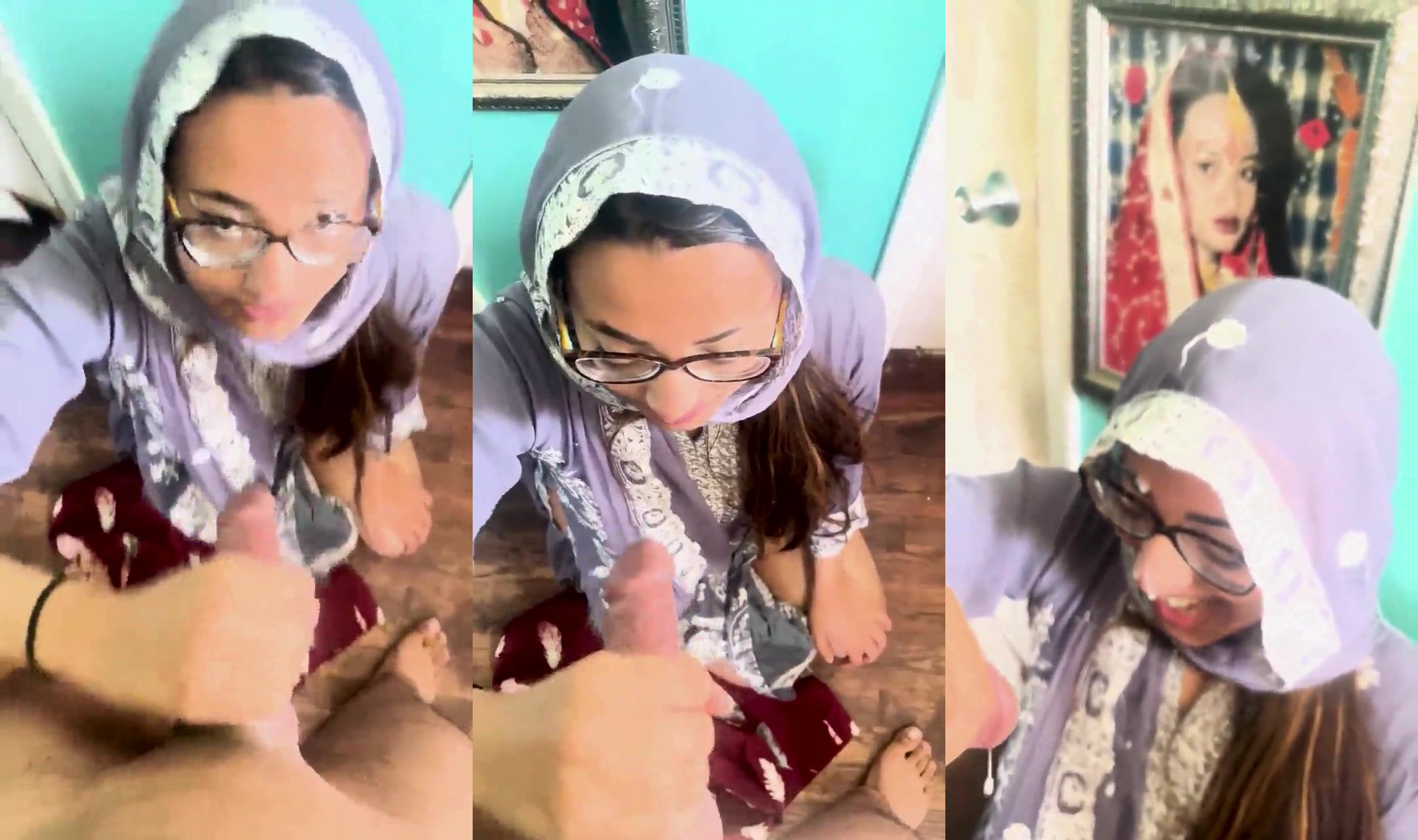 सेक्सी चश्मिश मुस्लिम बहन का हॉट हेंडजॉब वीडियो