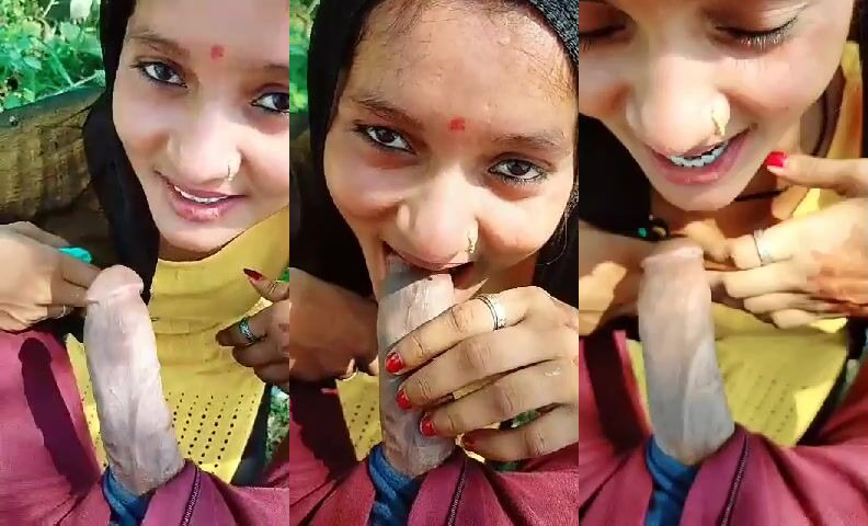 गांव की माल ने खेतों में लंड चूसा
