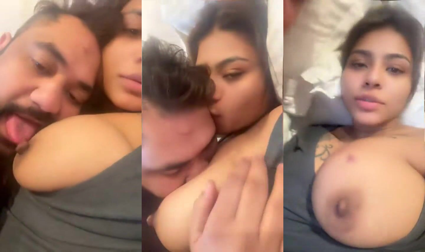 Indian porn star’s lover sucks her huge boobs – MMS XXX clip
